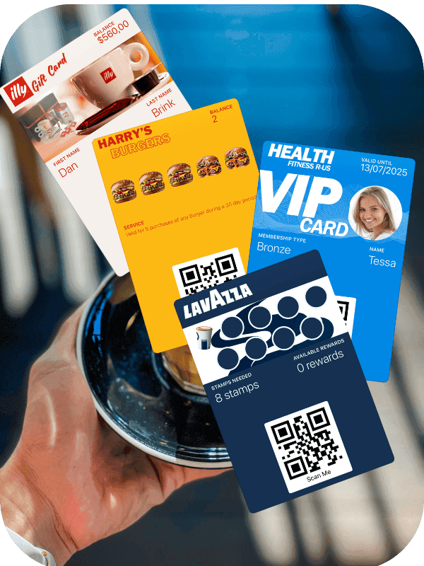 A branded digital loyalty card created by Loyaltymaster inside Apple and Google Pay