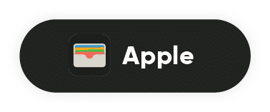 Rectangular button with rounded corners on a black background featuring an apple logo with a colorful top bar, alongside the word "digital loyalty card" in white text.