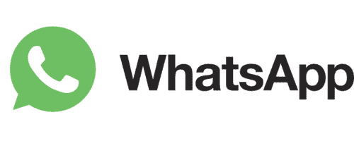 WhatsApp logo with a green speech bubble containing a white phone icon next to the word WhatsApp in black textperfect for integrating a digital loyalty card feature